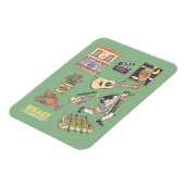 FRIENDS™ | Cartoon pictogrammen Grafisch Magneet (Linkerzijde)