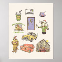 FRIENDS™ | Cartoon pictogrammen Grafisch