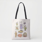 FRIENDS™ | Cartoon pictogrammen Grafisch Tote Bag (Voorkant)
