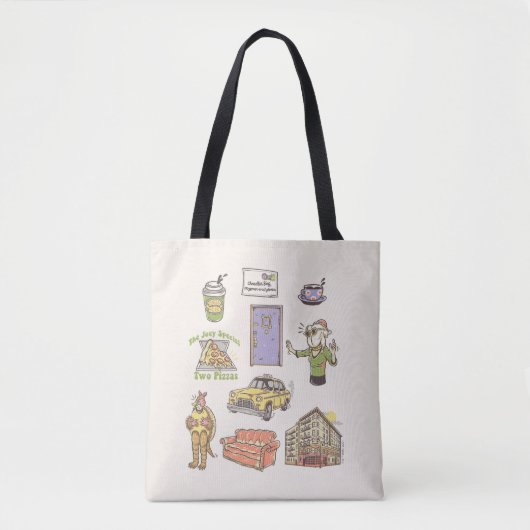 FRIENDS™ | Cartoon pictogrammen Grafisch Tote Bag (Voorkant)