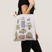 FRIENDS™ | Cartoon pictogrammen Grafisch Tote Bag (Dichtbij)