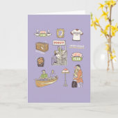 FRIENDS™ | Cartoon-pictogrammen Kaart (Gele Bloem)