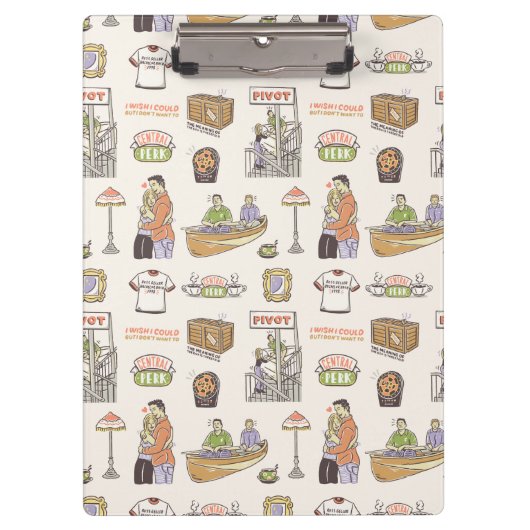 FRIENDS™ | Cartoon-pictogrammen Klembord (Voorkant)