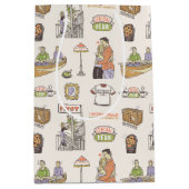 FRIENDS™ | Cartoon-pictogrammen Medium Cadeauzakje (Voorkant)