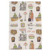 FRIENDS™ | Cartoon-pictogrammen Medium Cadeauzakje (Achterkant)