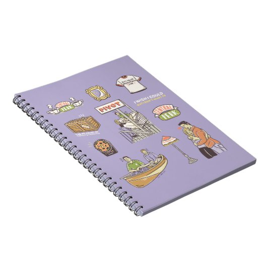 FRIENDS™ | Cartoon-pictogrammen Notitieboek (Rechterzijde)