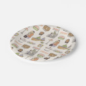 FRIENDS™ | Cartoon-pictogrammen Papieren Bordje (Gekanteld)