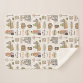 FRIENDS™ | Cartoon-pictogrammen Sherpa Deken (Voorkant (horizontaal))