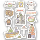 FRIENDS™ | Cartoon-pictogrammen Sticker (Voorkant)