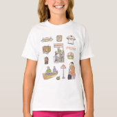 FRIENDS™ | Cartoon-pictogrammen T-shirt (Voorkant)