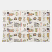 FRIENDS™ | Cartoon-pictogrammen Theedoek (Horizontaal)