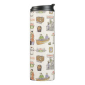 FRIENDS™ | Cartoon-pictogrammen Thermosbeker (Gedraaid links)