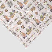 FRIENDS™ | Cartoon-pictogrammen Tissuepapier (Detail)