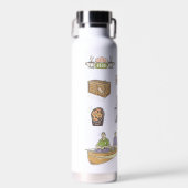 FRIENDS™ | Cartoon-pictogrammen Waterfles (Voorkant)