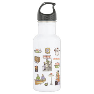 FRIENDS™ Cartoon-pictogrammen Waterfles