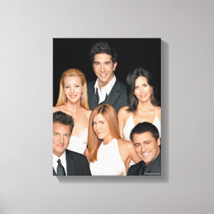 FRIENDS™ Cast in formeel dames- en herenavondkle Canvas Afdruk