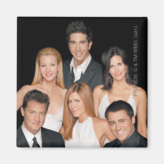 FRIENDS™ | Cast in formeel dames- en herenavondkle Magneet (Voorkant)