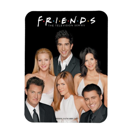 FRIENDS™ | Cast in formele kledij Close-up Magneet (Verticaal)