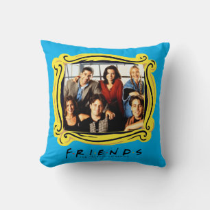 FRIENDS™ Cast zittend in Monica's appartement Kussen