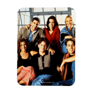 FRIENDS™ Cast zittend in Monica's appartement Magneet