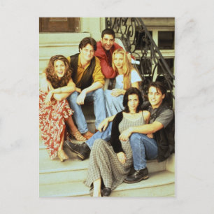 FRIENDS™ Cast zittend op de stoep Uitnodiging Briefkaart