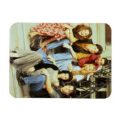 FRIENDS™ | Cast Zittend op het Bordes Magneet (Horizontaal)