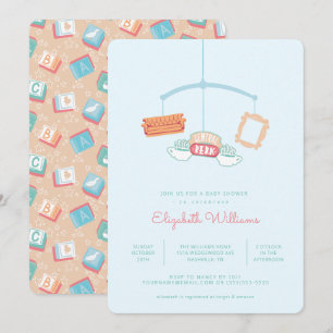 FRIENDS™   Centraal perk mobiel Baby shower Kaart