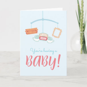 FRIENDS™   Centraal perk mobiel Baby shower Kaart