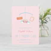 FRIENDS™ | Centraal perk mobiel Baby shower Kaart (Staand voorkant)