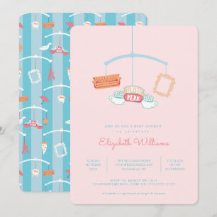 FRIENDS™   Centraal perk mobiel Baby shower Kaart