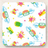 FRIENDS™ | Centraal Perk Neon Pattern Bier Onderzetter (Voorkant)