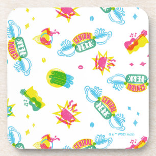 FRIENDS™   Centraal Perk Neon Pattern Bier Onderzetter