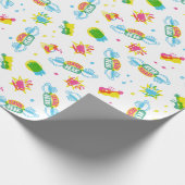FRIENDS™ | Centraal Perk Neon Pattern Cadeaupapier (Hoek)
