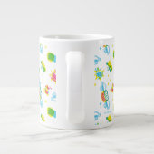 FRIENDS™ | Centraal Perk Neon Pattern Grote Koffiekop (Achterkant)