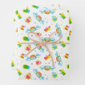 FRIENDS™ | Centraal Perk Neon Pattern Inpakpapier Vel (In situ)