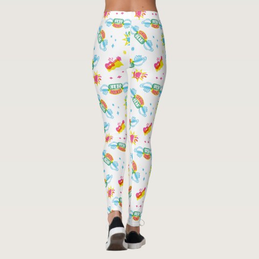 FRIENDS™ | Centraal Perk Neon Pattern Leggings (Achterkant)