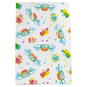 FRIENDS™ | Centraal Perk Neon Pattern Medium Cadeauzakje (Achterkant)
