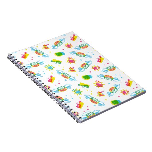 FRIENDS™ | Centraal Perk Neon Pattern Notitieboek (Rechterzijde)