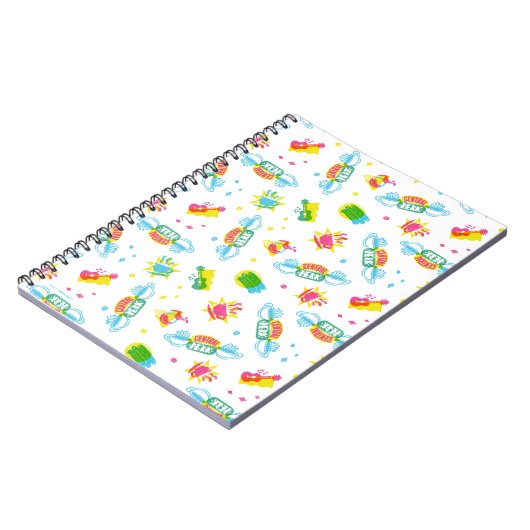FRIENDS™ | Centraal Perk Neon Pattern Notitieboek (Linkerzijde)