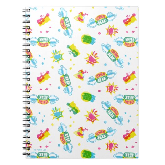 FRIENDS™ | Centraal Perk Neon Pattern Notitieboek (Voorkant)