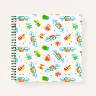 FRIENDS™   Centraal Perk Neon Pattern Notitieboek