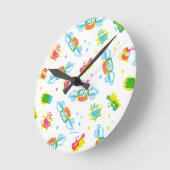 FRIENDS™ | Centraal Perk Neon Pattern Ronde Klok (Hoek)