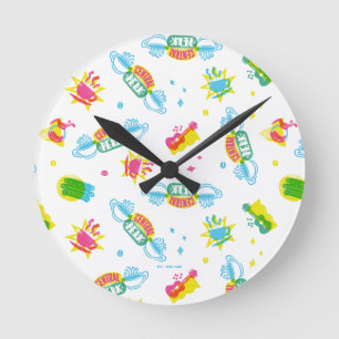 FRIENDS™   Centraal Perk Neon Pattern Ronde Klok