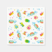 FRIENDS™ | Centraal Perk Neon Pattern Servet (Voorkant)