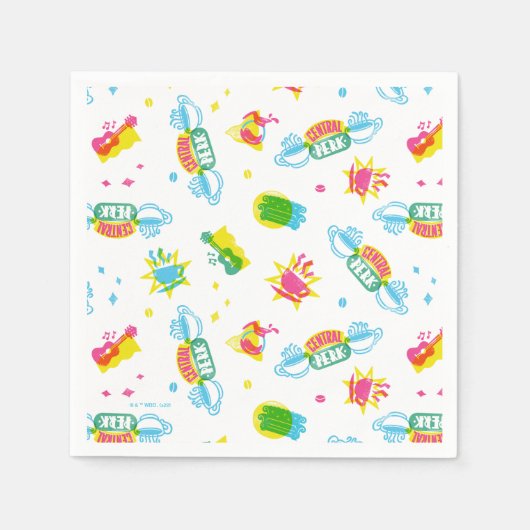 FRIENDS™ | Centraal Perk Neon Pattern Servet (Voorkant)