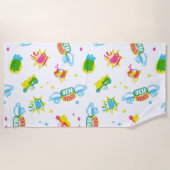 FRIENDS™ | Centraal Perk Neon Pattern Strandlaken (Voorkant)