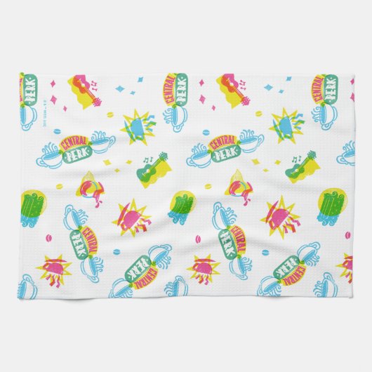 FRIENDS™ | Centraal Perk Neon Pattern Theedoek (Horizontaal)