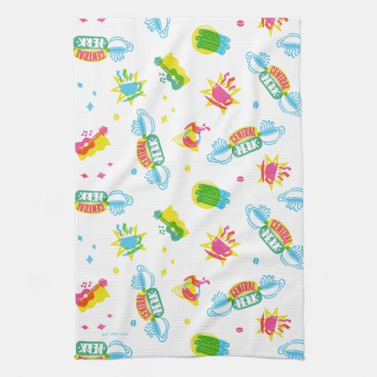 FRIENDS™ | Centraal Perk Neon Pattern Theedoek (Verticaal)