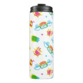 FRIENDS™ | Centraal Perk Neon Pattern Thermosbeker (Voorkant)