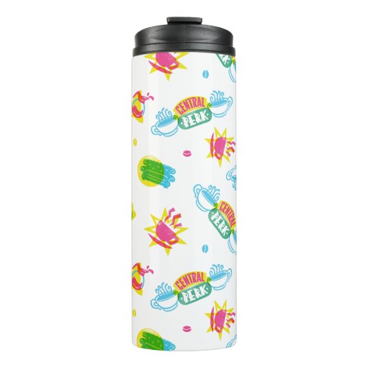 FRIENDS™ | Centraal Perk Neon Pattern Thermosbeker (Voorkant)